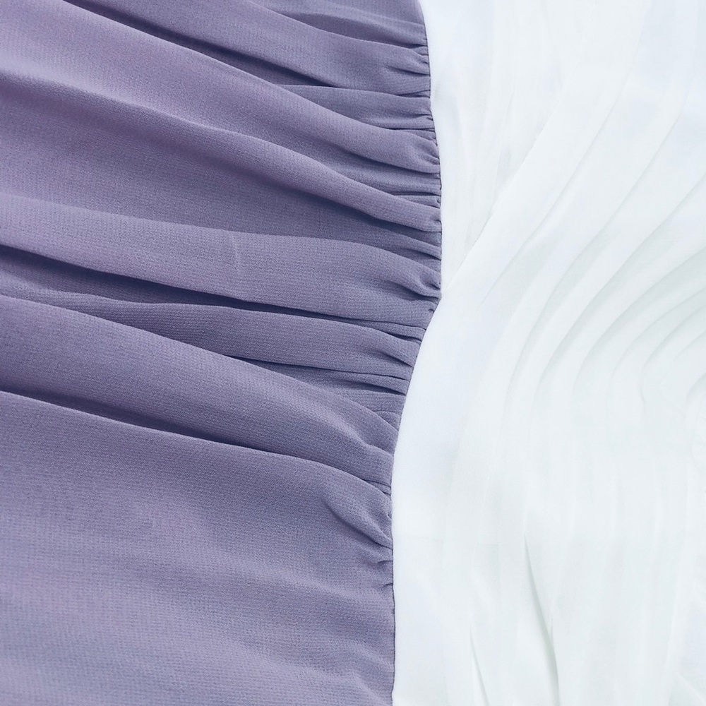 Alfred ANgelo 7289 Size 6 IVORY/LILAC - Picture 4 of 5